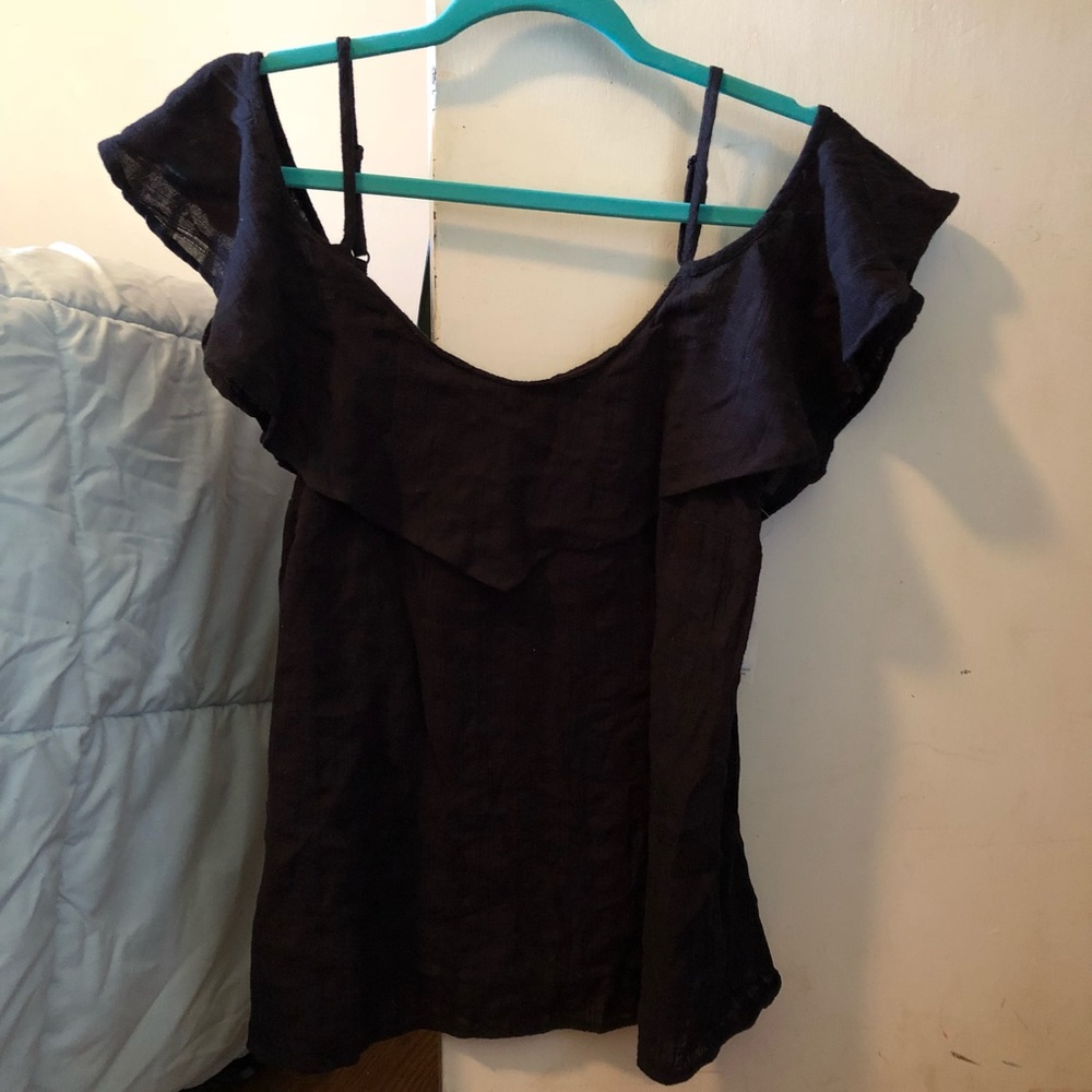 Off the shoulder shirt with straps